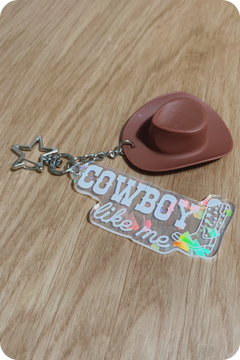 COWBOY LIKE ME KEYCHAIN